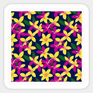 Tropical Floral Symphony Sticker